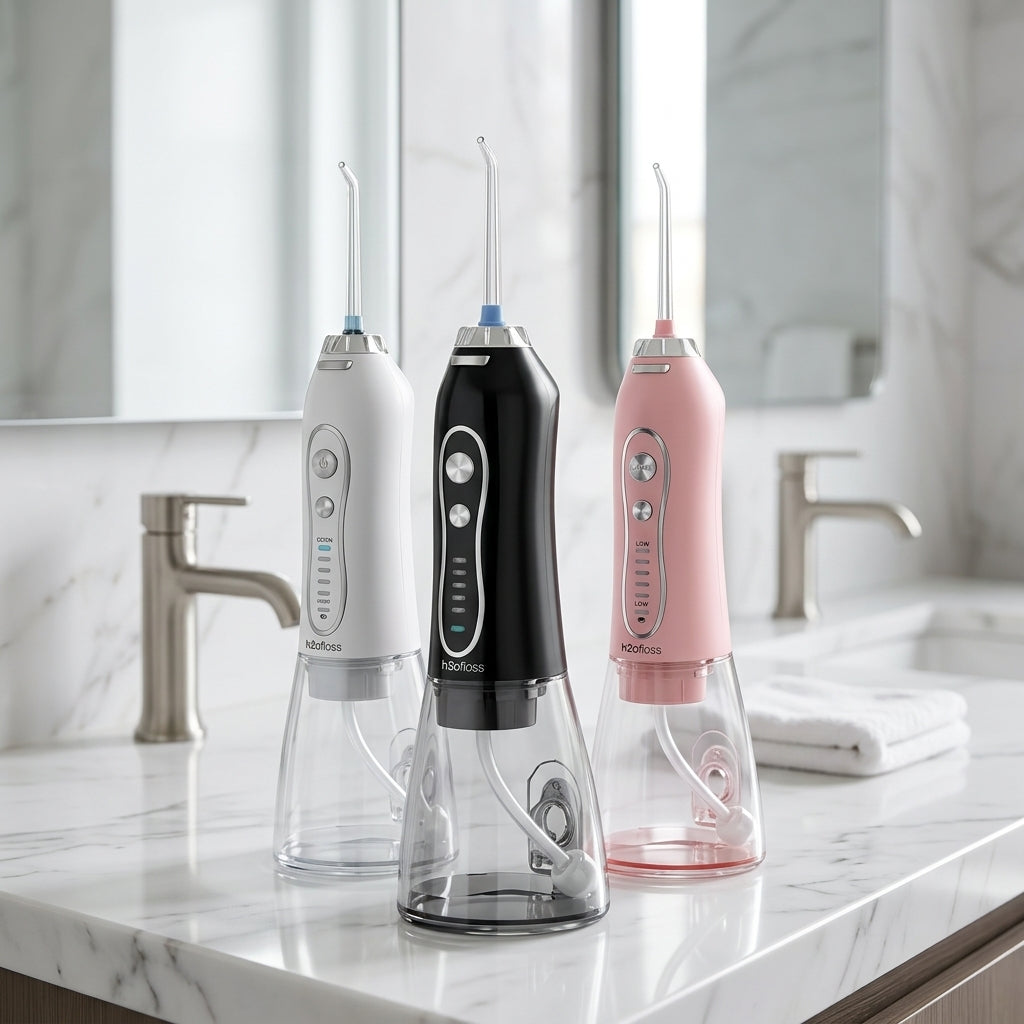 Rechargeable Cordless Water Flosser for Teeth - Portable Oral Irrigator, 5 Modes