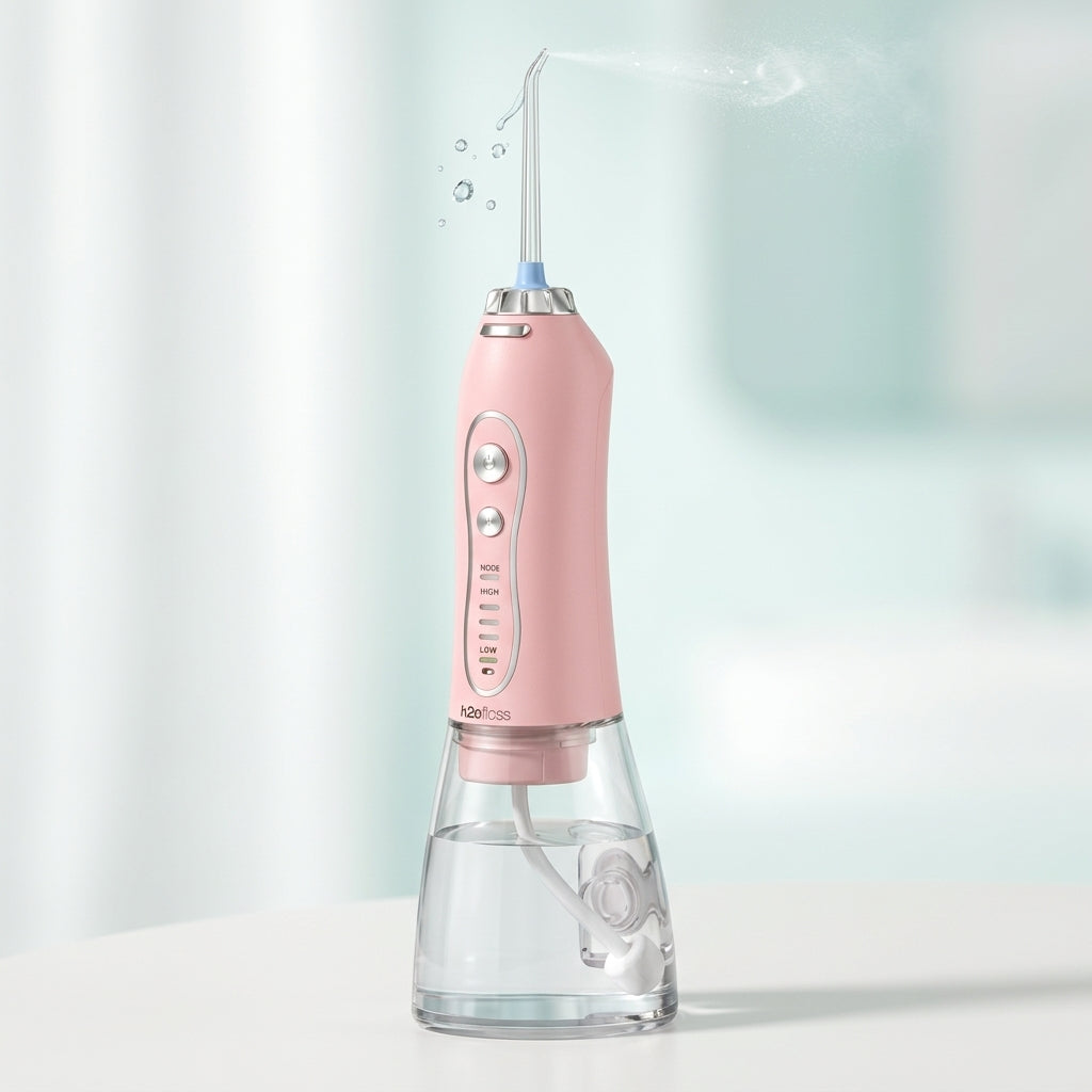 Rechargeable Cordless Water Flosser for Teeth - Portable Oral Irrigator, 5 Modes